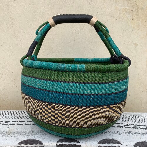 Bolga Basket Large Basket African Market Basket Bolgatanga - Etsy