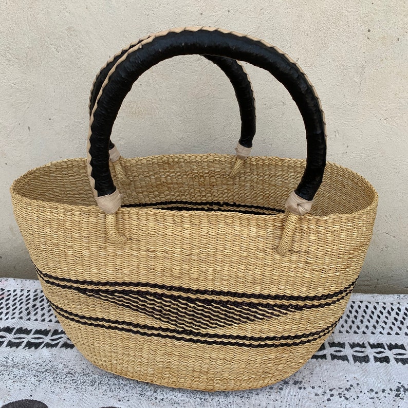 Bolga/ghana Shopping Basket/market Basket Etsy
