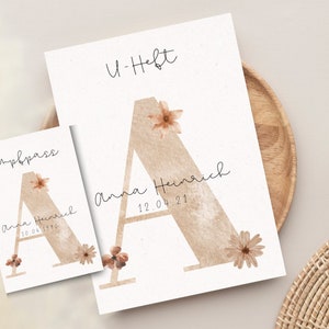 Personalisierte U-Heft Hülle + Impfpass Hülle