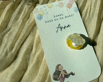 Guest gift with glitter shell | Personalized mermaid party favors | Mermaid party favors | 5 pieces