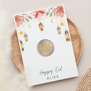 Eidgeschenk für Kinder personalisiert | 5 Stück | Bayramgeschenk | Geldkarte Geldgeschenk