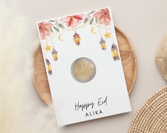 Personalized Eid gift for children | 5 pieces | Bayram gift | Cash card cash gift