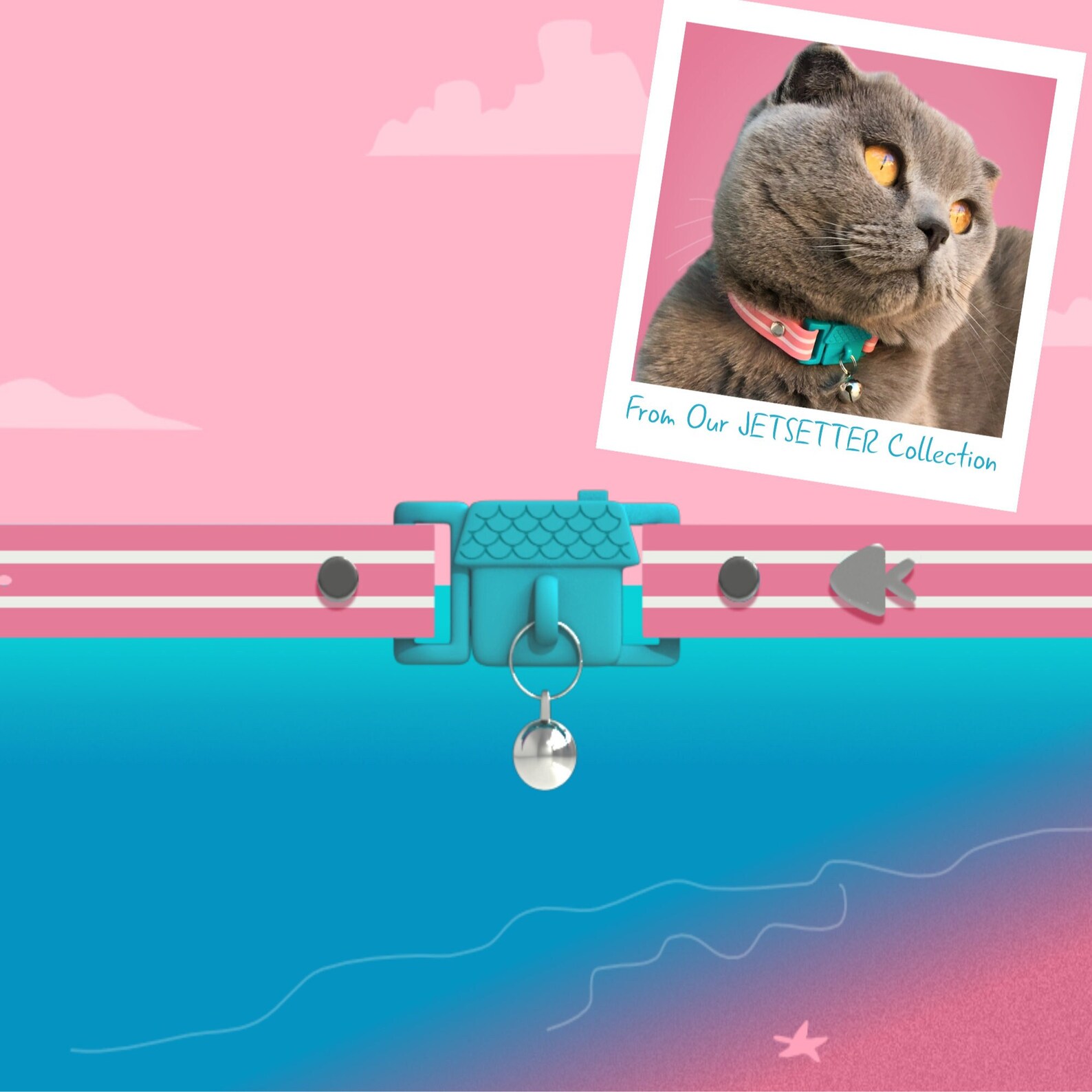 Kittyrama Bermuda Cat Collar. 'cat Friendly' Award Etsy UK