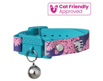 Kittyrama KITTEN Fern Neon Botanicals Collection - Award Winning Cat Collars. Comfy & Soft. Hypoallergenic, Breakaway Quick Release Clasp