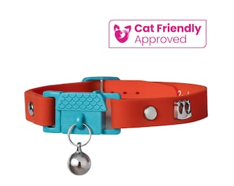 Kittyrama Saffron Cat Collar: Stylish Breakaway Silicone Collar