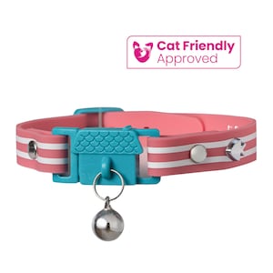 KITTYRAMA Bermuda Cat Collar. &#39;Cat Friendly&#39; Award Winner. Soft & Comfy. Breakaway Quick Release Clasp. Hypoallergenic and Lightweight
