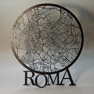 Cuadro del centro de Roma, decoración de paredes.