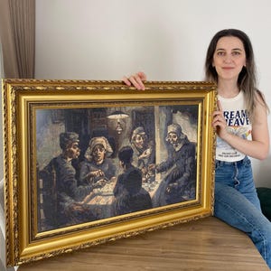 Van Gogh &#39;Potato Eaters&#39; Cross Stitch Pattern (PDF Download)