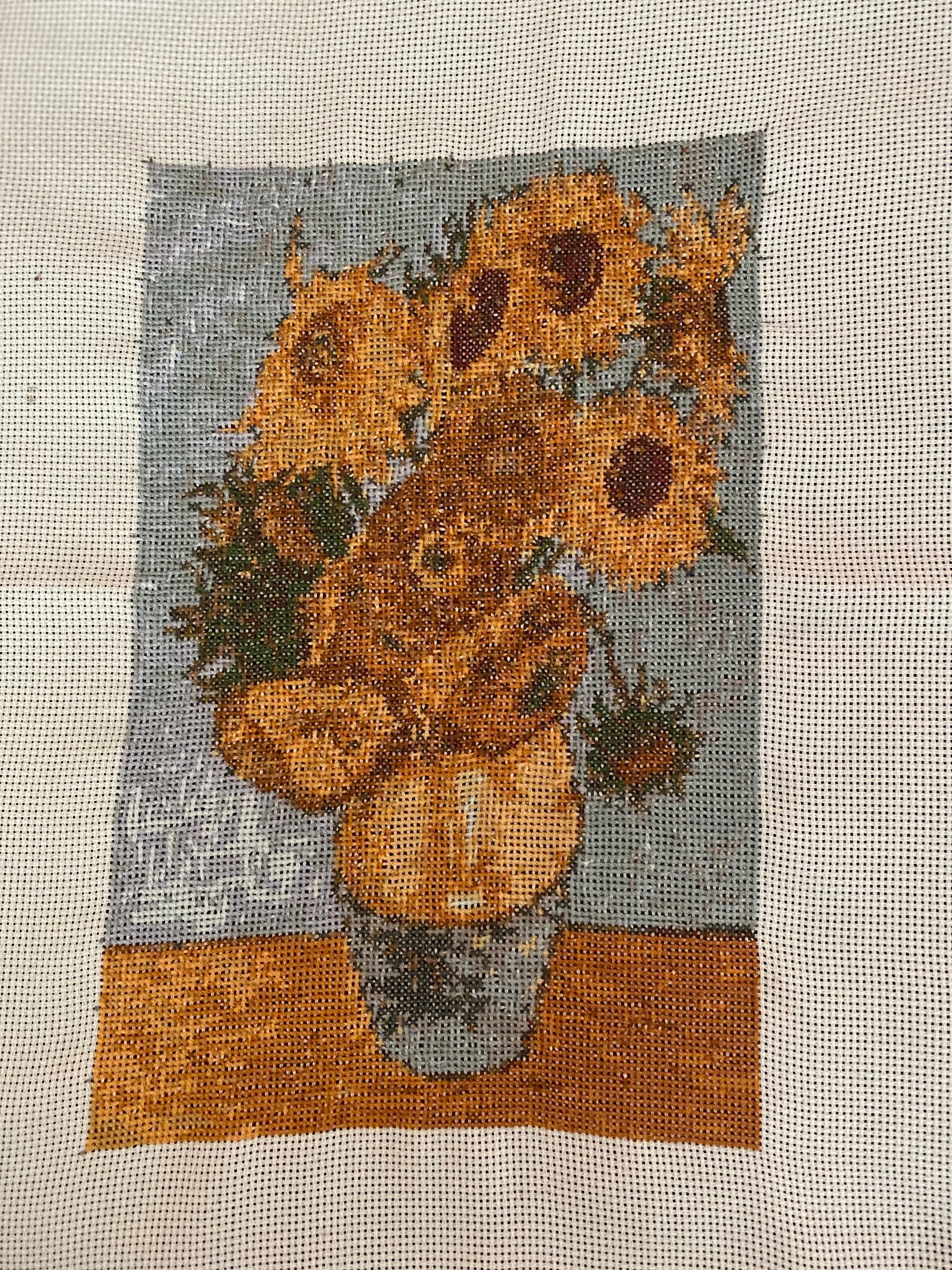 Van Gogh Sunflowers Cross Stitch Pattern PDF ,artwork Cross Stitch , Masterpieces, Mini Cross