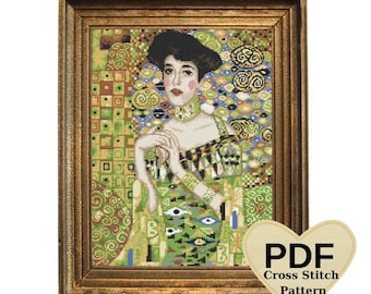 Klimts Adele Bloch-Bauer I Kreuzstichmuster (PDF)