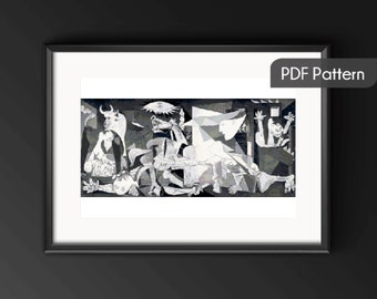 Guernica Korsstygnsmönster: Picasso-konst (PDF-nedladdning)