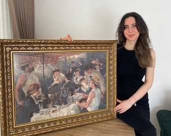 Renoir Kreuzstich-Muster: Mittagessen der Bootsparty (PDF-Muster)