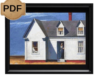 Edward Hopper High Noon Kreuzstichmuster: PDF (PDF)