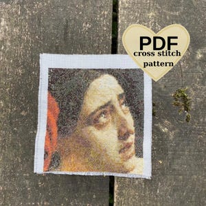 Der letzte Tag von Pompeji Kreuzstich Muster: Bryullov Meisterwerk (PDF Download)