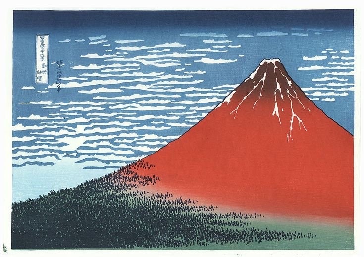 富士山クロスステッチパターン：日本の風景画（PDFパターン） - Etsy 日本