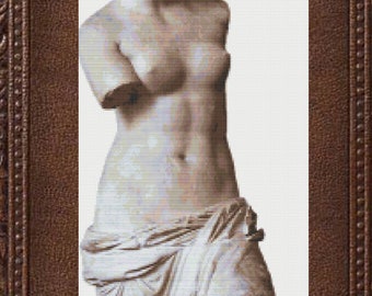Aphrodite of Milos Cross Stitch Pattern: Ancient Greek Venus (PDF Pattern)