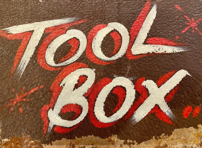 Vintage Metal Cooler Toolbox With Interior Insert Etsy