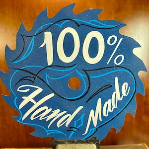 Saw Blade, Hand Painted and Pinstriped - 100% Hand Made