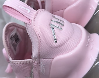 Swarovski Bling Pink Nike Air Max 270 Shoes in Silver Swarovski Crystals Etsy Norway