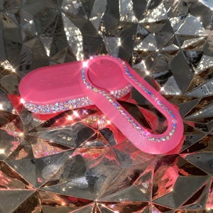Fiat 500 Crystal Car Key Cover Replacement High Quality Rhinestone Handplaced Pink Car Key Covers/Custom Orders/Choose your colours
