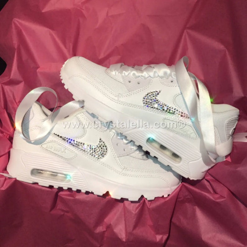 Handkristallisierter Nike Air Max 90 | Strass Bling Sneakers Bild 6