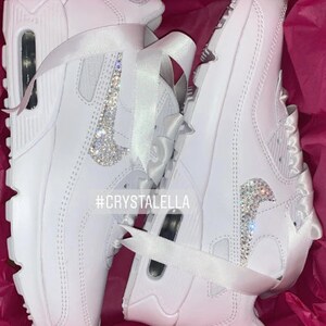 Handkristallisierter Nike Air Max 90 | Strass Bling Sneakers Bild 4