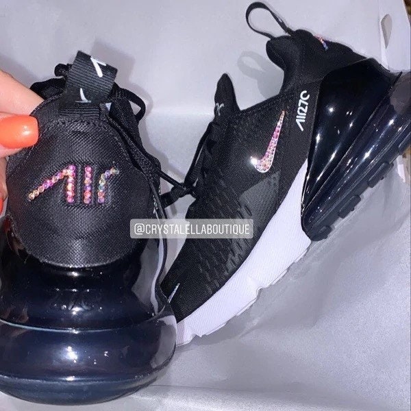 swarovski nike air max 270 shoes blinged out with swarovski crystals bling nike shoes