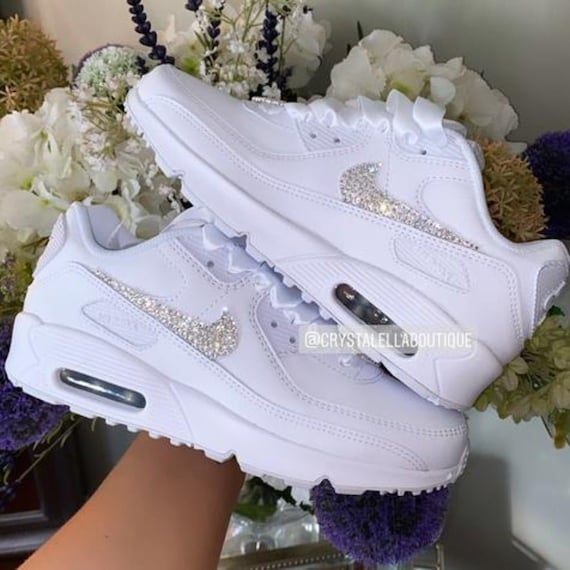 Swarovski Air Max 90 // Custom With Your Wedding Name and 