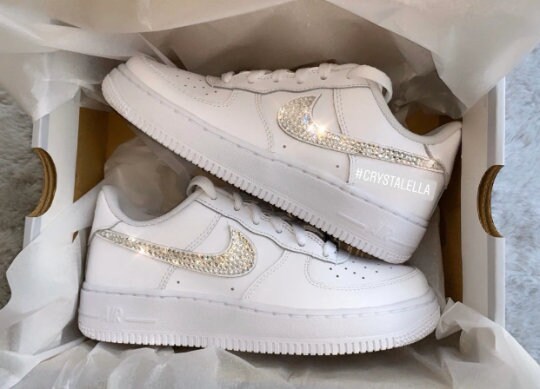 Diamond encrusted best sale air force 1