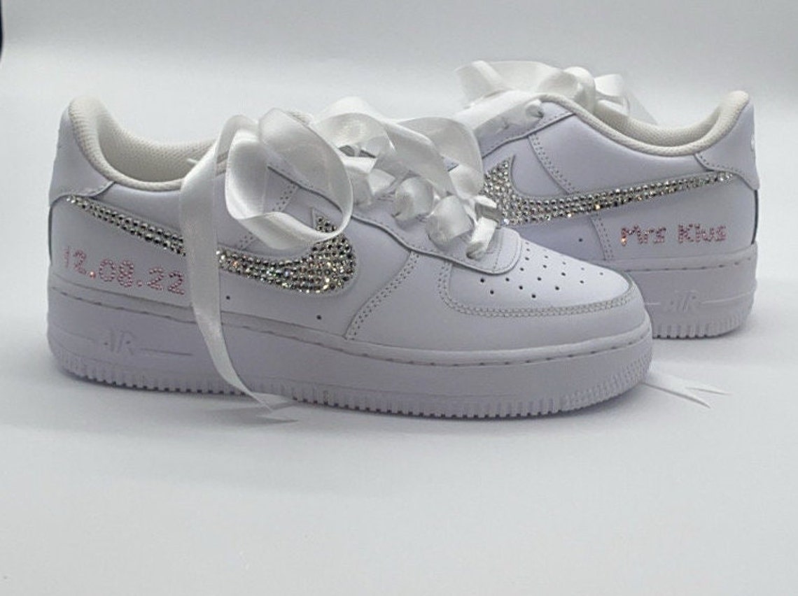 personalised white air force