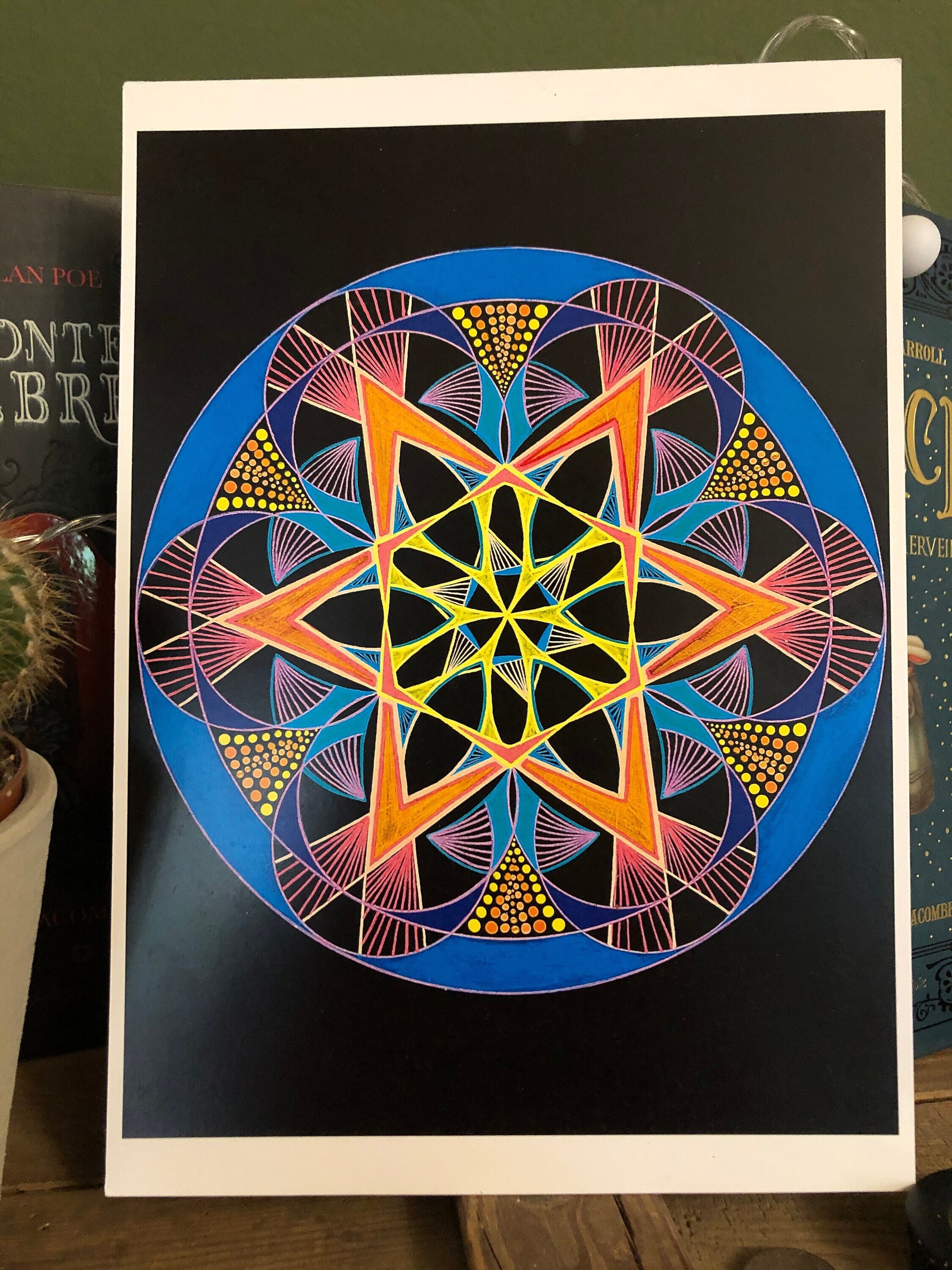 Mandala Fait à La Main - Imprimer Ouverture Galactique Nouveau Départ, Changement de Paradigme