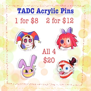 Unofficial The Amazing Digital Circus Acrylic Pins