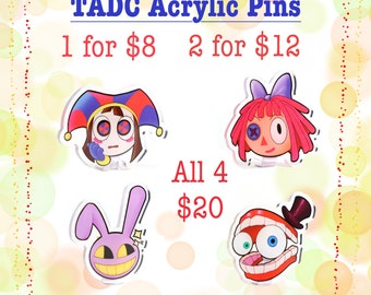 Unofficial The Amazing Digital Circus Acrylic Pins