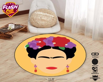 Frida Kaklo Floral Exotic Portrait Floor Carpet Non-skid Door Bath Mat Home Rugs Frida Kaklo Floral Exotic Portrait Floor Carpet Non-skid Door Bath Mat Home Rugs