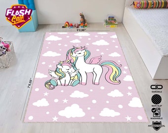 Pony Rug, My Little Pony, Nursery Rug, Princess Rug, Kids Room Rug, Modern Rug, Custom Rug,Home Decor Rug,Area Rug, Popular Rug, Floor Rug
