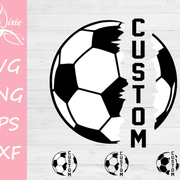 Soccer Ball SVG, Soccer SVG, Distressed Soccer Ball, Football SVG, Soccer Download, Cricut, Silhouette, Illustrator, Cutter, Laser Design