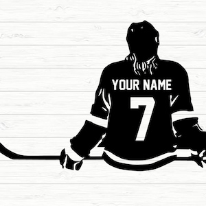 Chica de hockey SVG, jugador de hockey SVG, archivo de corte de jugador de hockey para Cricut, silueta, imágenes prediseñadas, archivo de Illustrator