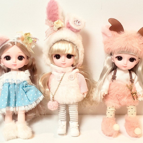 New 16cm BJD Mini Doll with Movable Joints