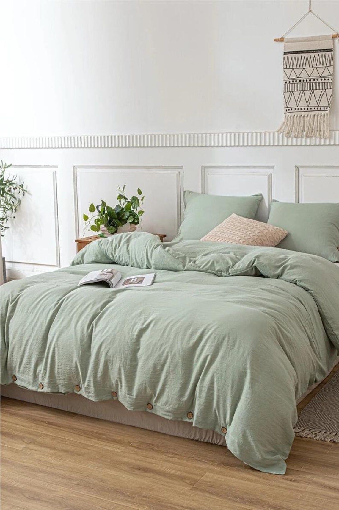 Ackly Bamboo - Sage Green Duvet Cover