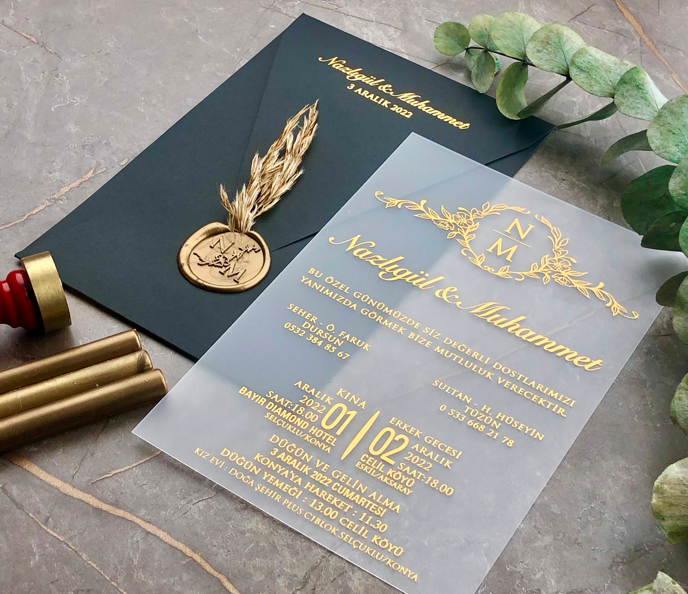 Acrylic Wedding Invitation With Stamp, Wedding Invitation, Party Invitations,  Personalized Wedding, Acrylic Invitations, Clear Invitations 
