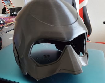 Black Noir Helmet Raw Print (The Boys)