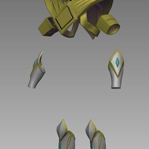 Green Ranger V2 STL Armor Set [Matthew Cook Version]