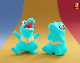Poke-Mini Totodile Resin Figurine