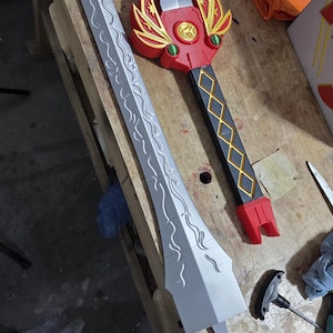 Red Ranger's Power Sword [3D Printed Prop] - Etsy