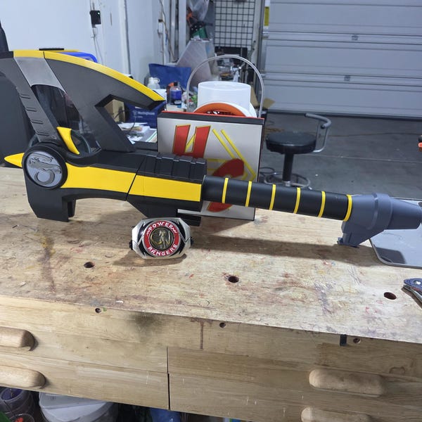 Black Ranger's Power Axe Mighty Morphin' Power Rangers Life Sized Cosplay Prop