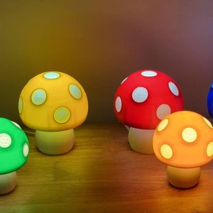 Mario Mushroom Kingdom Lamps [Glow In The Dark]