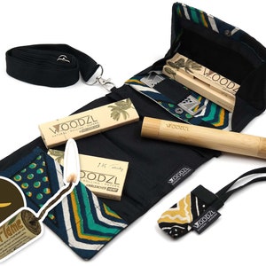Woodzl Stoner Box XXL mit Tabaktasche, Joint Case, Feuerzeug Anhänger, Grinder und Papers Bild 1