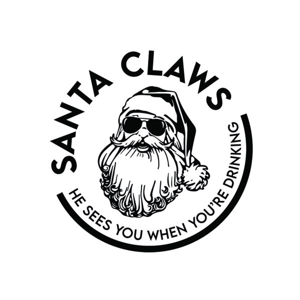 Santa Claws Instant Download *DIGITAL FILE*