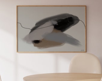 Minimaliste Abstract Poster, Downloadable Art, Printable Art, Lined Art, Digital Download Poster, Artwork for Home Decor, Modern Art