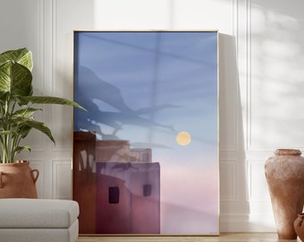 Cityscaper Photos Art Poster, Cityscape Wall Decal for Housewarming Gift,